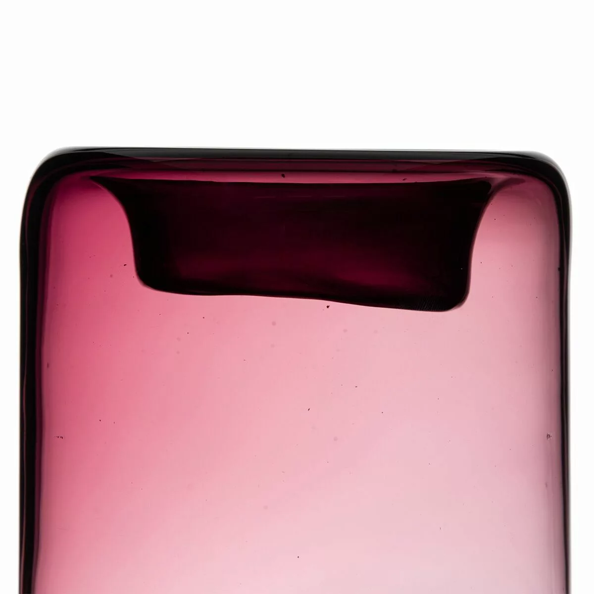Vase Glas 15 X 15 X 25 Cm Violett günstig online kaufen