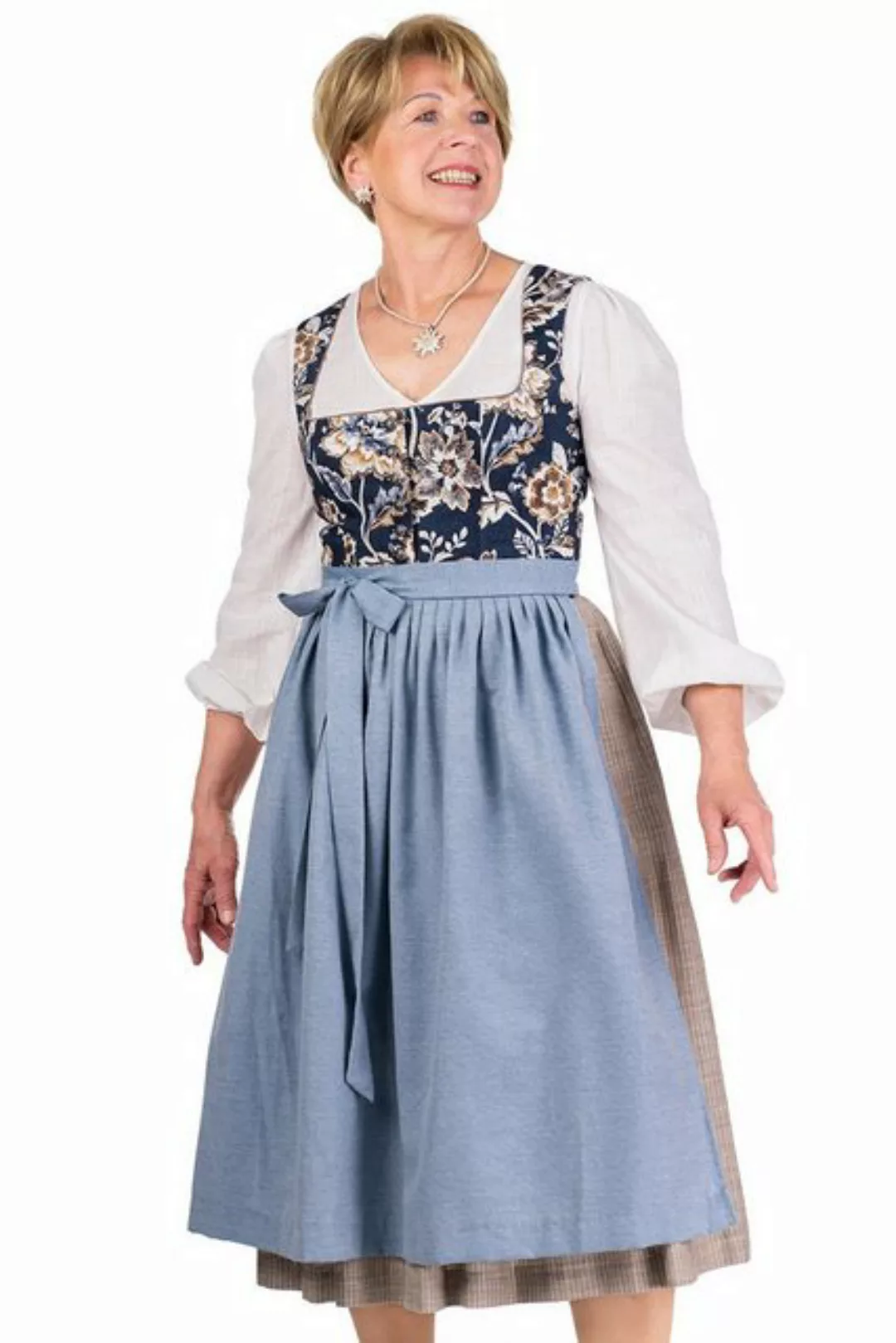 Berwin & Wolff Dirndl Midi Dirndl 2tlg. - ODILIA - marine günstig online kaufen