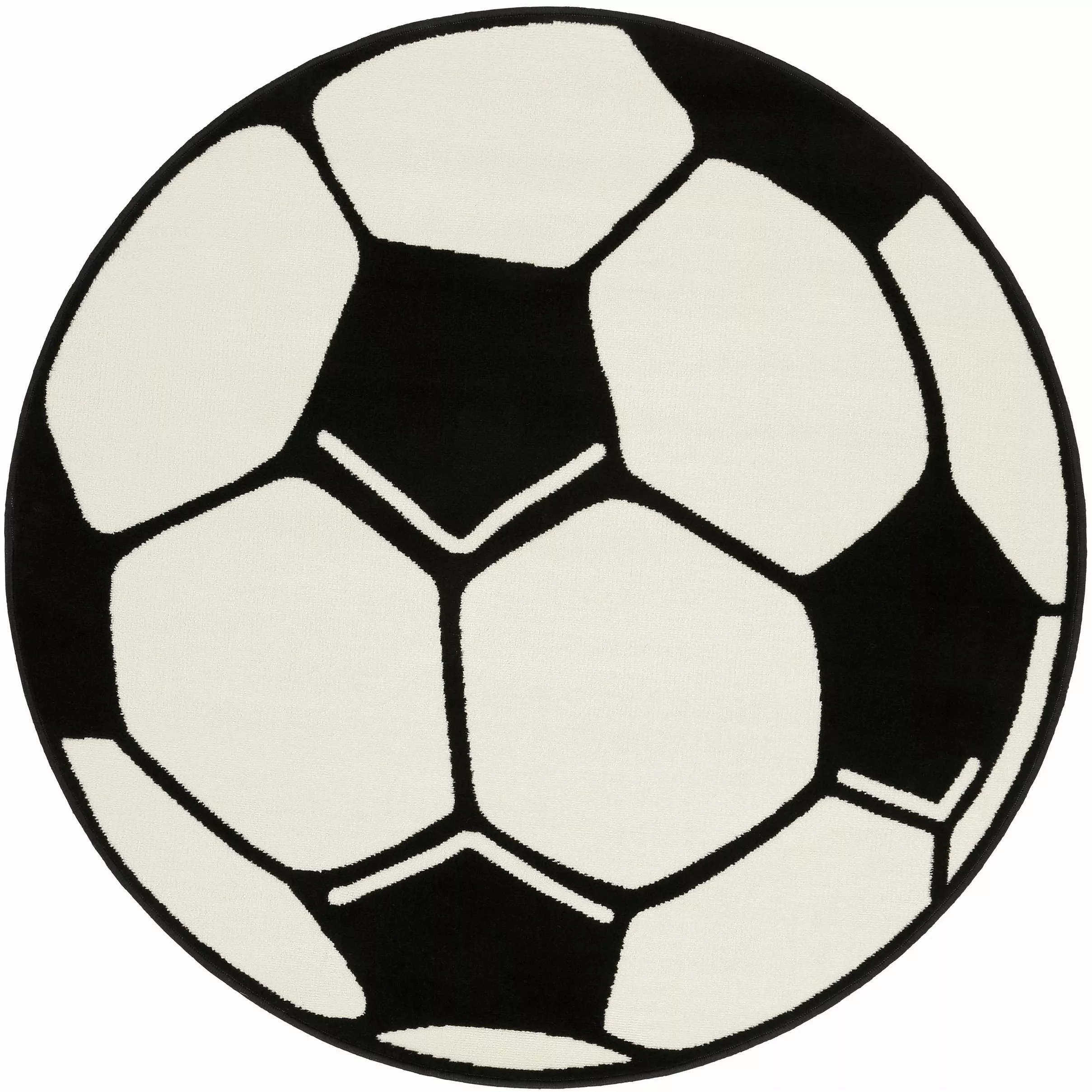 HANSE Home Kinderteppich »Fußball«, rund, 10 mm Höhe, Kinder-Teppich, Rutsc günstig online kaufen