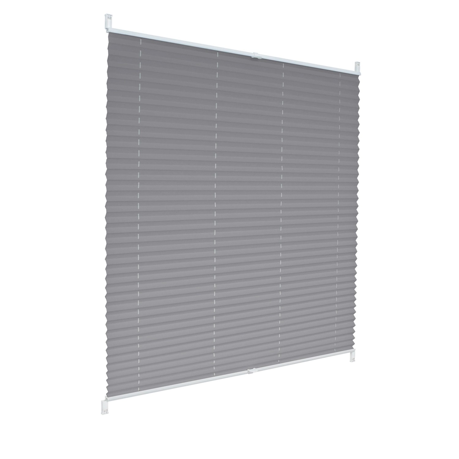 ECD Germany Plissee 70 x 200 cm Grau Klemmfix EasyFix ohne Bohren günstig online kaufen