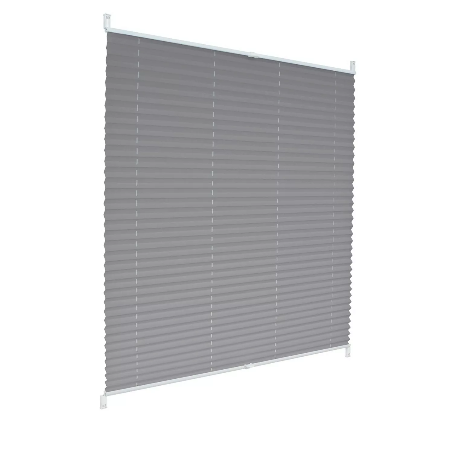 ECD Germany Plissee 50 x 100 cm Grau Klemmfix EasyFix ohne Bohren günstig online kaufen