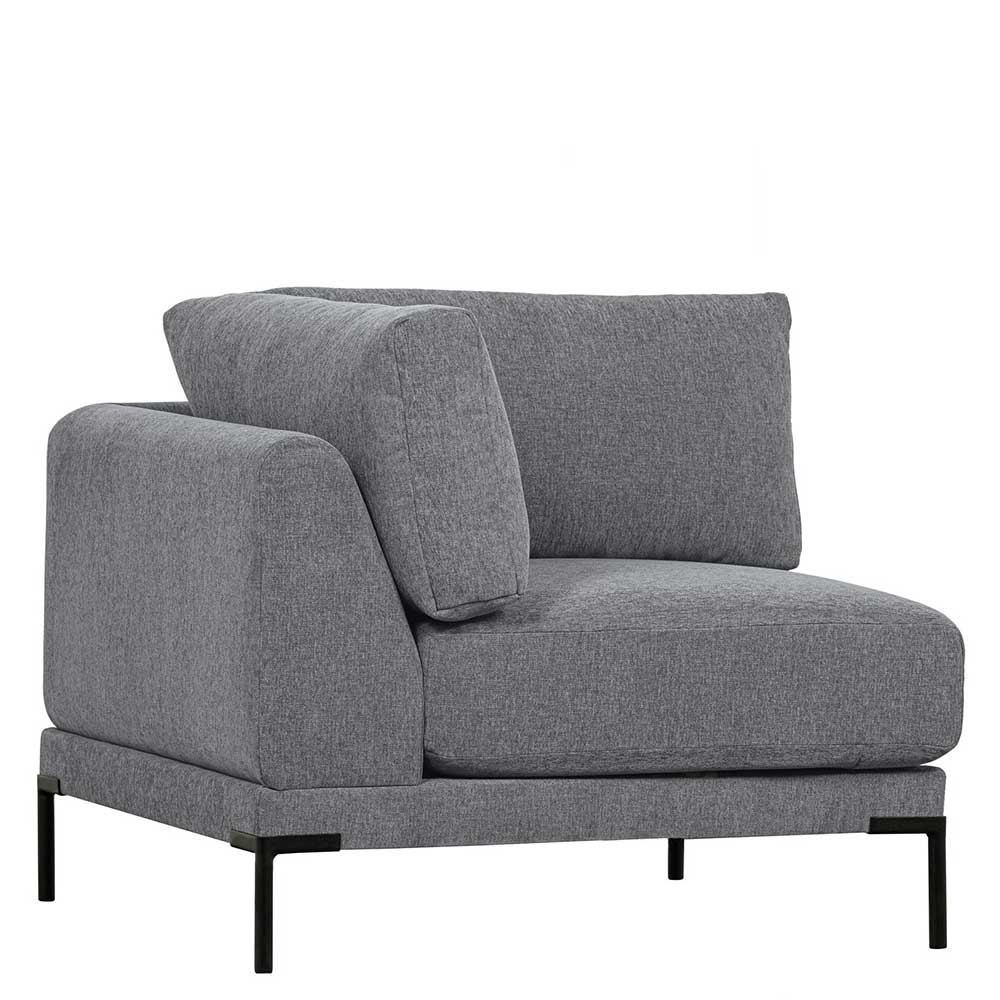 Ecksofa Modul Sofa mit Armlehne und gepolsterter Rückenlehne günstig online kaufen