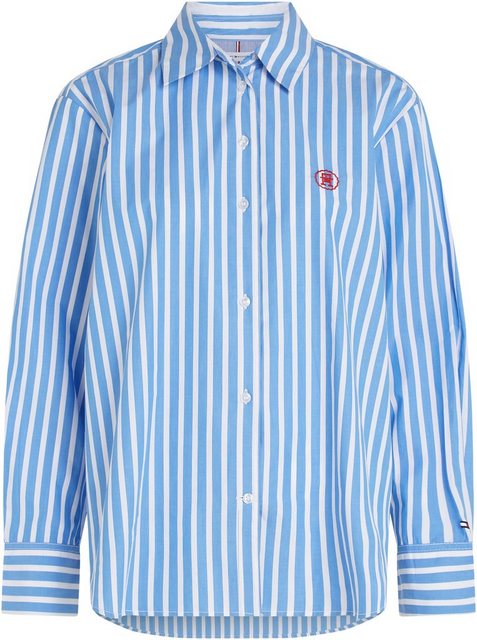 Tommy Hilfiger Hemdbluse SMD STRIPE EASY FIT LS SHIRT mit Längsstreifen günstig online kaufen