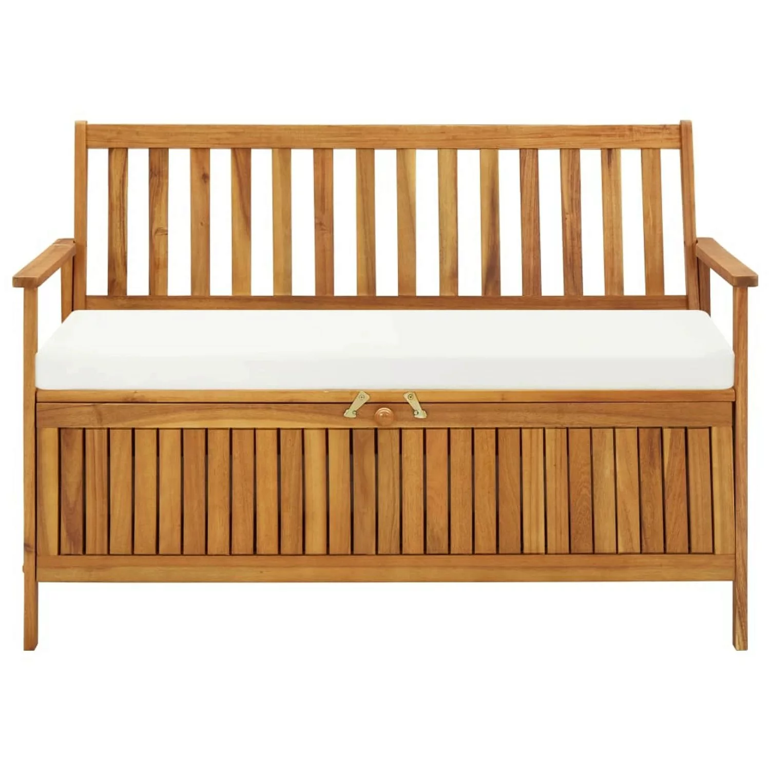 Garten Aufbewahrungsbank Akazienholz Massiv 120 X 63 X 84 Cm günstig online kaufen