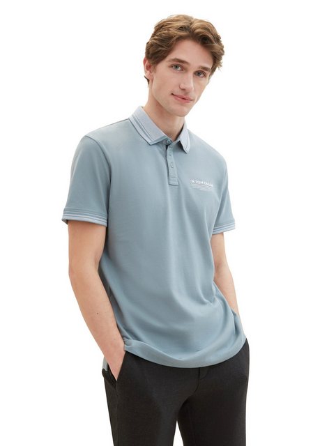 TOM TAILOR Poloshirt mit Logo-Schriftzug auf der Brust günstig online kaufen