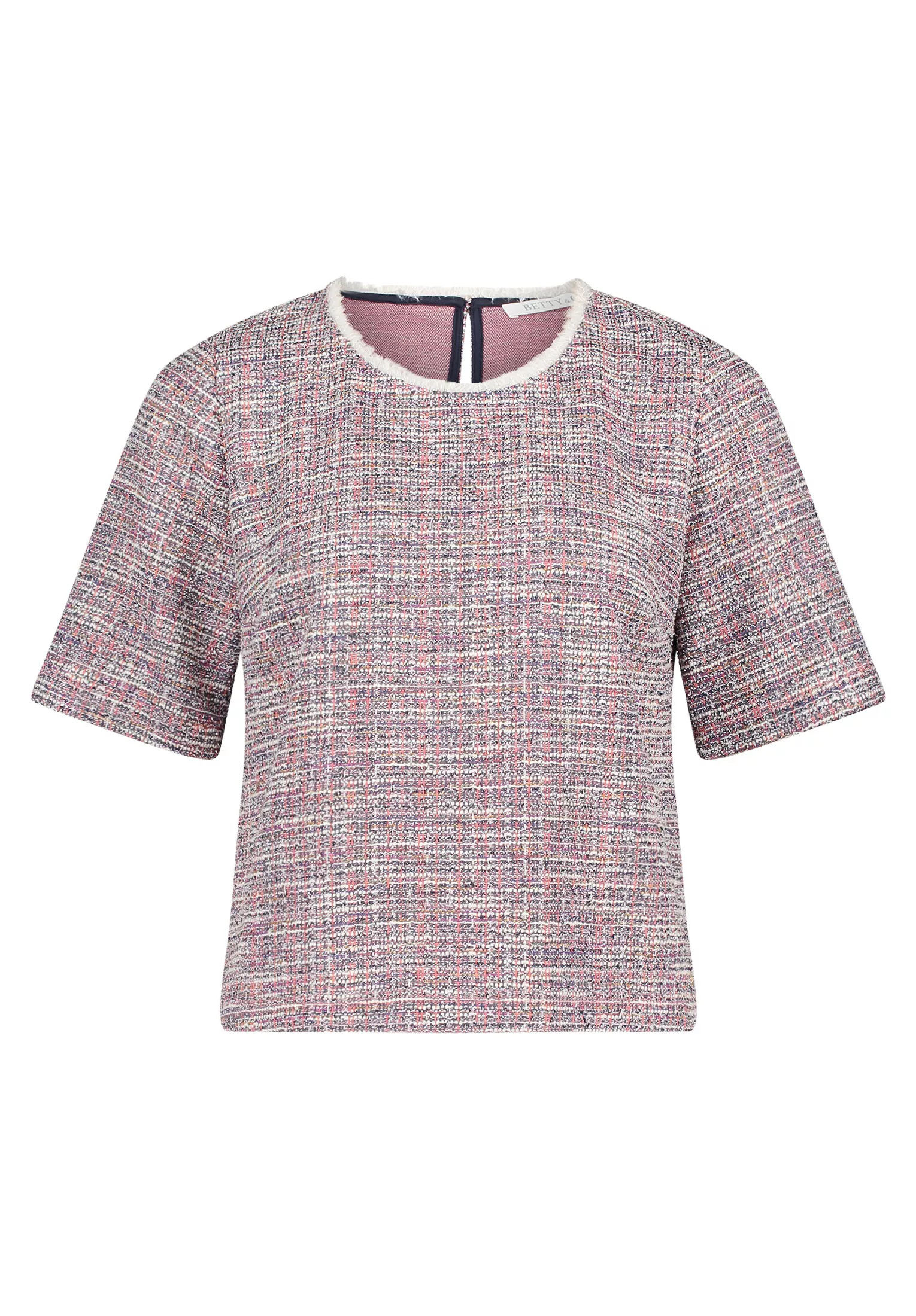 Betty&Co Kurzarmshirt "Betty & Co Sweatshirt mit Struktur", Material günstig online kaufen