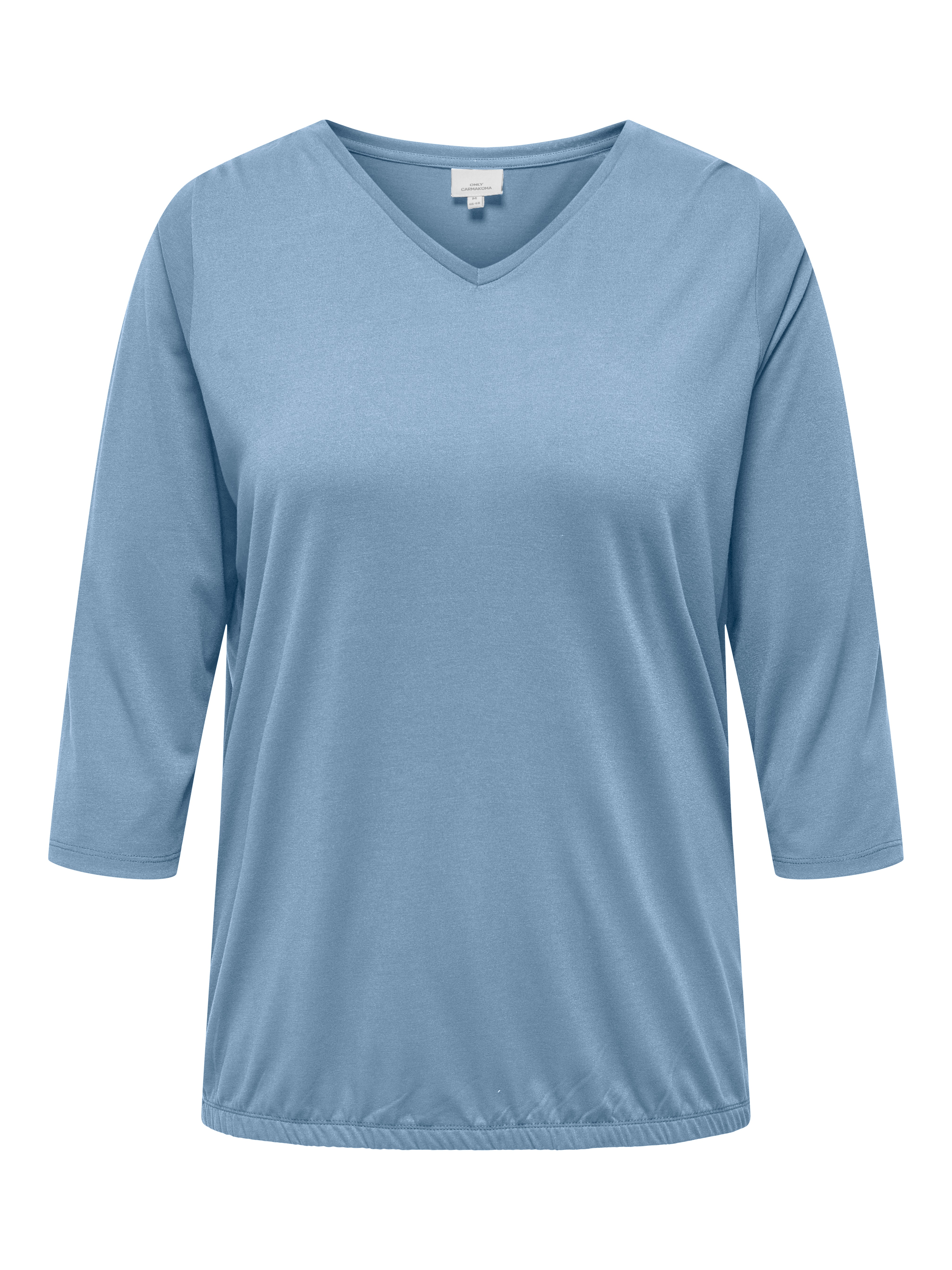 ONLY CARMAKOMA 3/4-Arm-Shirt "CARCARLINNE V-NECK 3/4 TOP JRS BF" günstig online kaufen