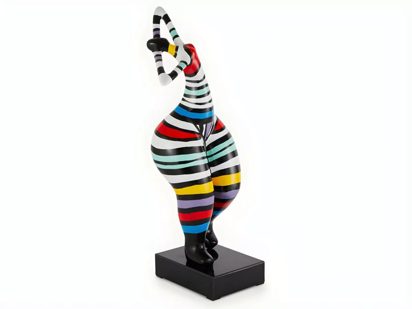 Skulptur Frau - 17 x 17 x 51 cm - Kunstharz - Mehrfarbig - MISTRESS günstig online kaufen