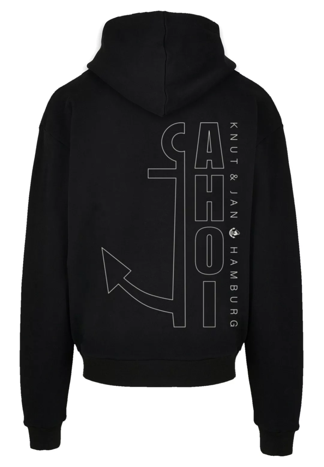 F4NT4STIC Kapuzenpullover "Ahoi Anker Outlines Knut & Jan Hamburg", Print günstig online kaufen