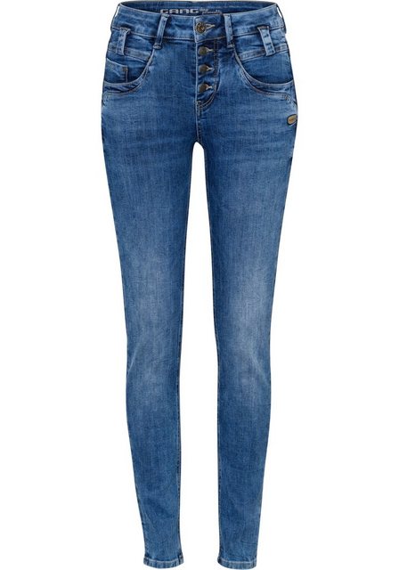 GANG Slim-fit-Jeans 94CARLI mit offener Knopfleiste günstig online kaufen