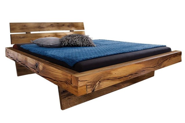 SAM® Massivholzbett Baffin, Doppelbett, natürliche Baumkante, Fichtenholz m günstig online kaufen