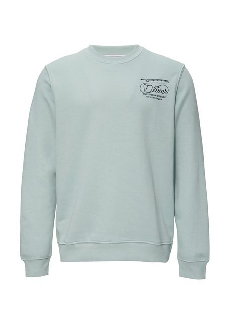 s.Oliver Sweatshirt Sweatshirt mit Stickerei aus weichem Baumwollmix Sticke günstig online kaufen