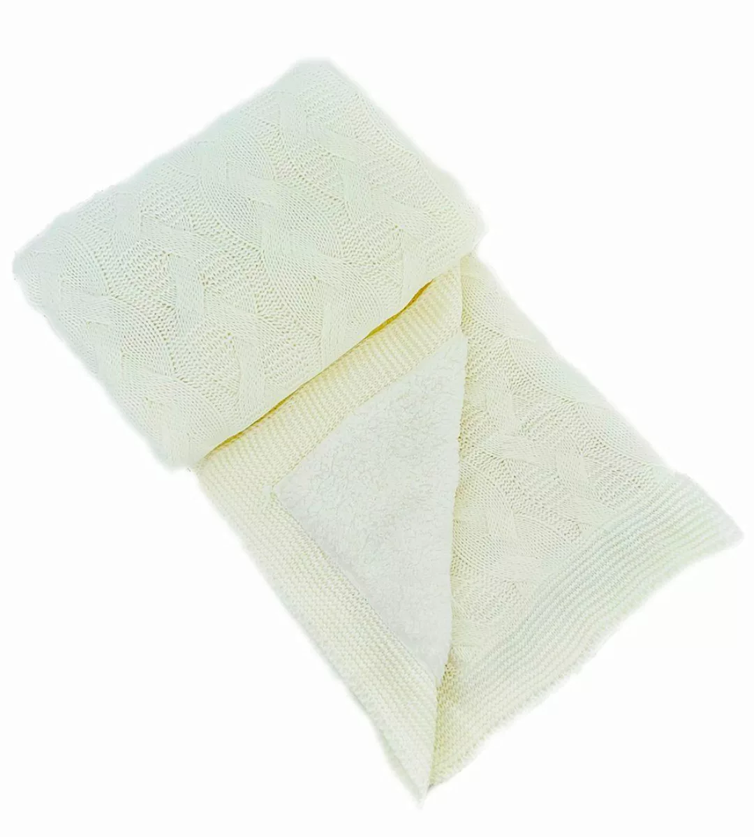 Babydecke Kuscheldecke, NoblesBox, Innen Wollig, Strickdecken günstig online kaufen