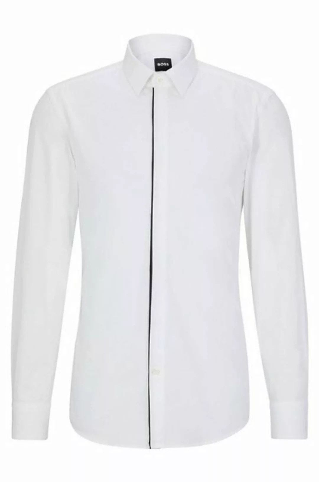BOSS Langarmhemd Herren Hemd H-HANK PARTY2 Slim Fit (1-tlg) günstig online kaufen