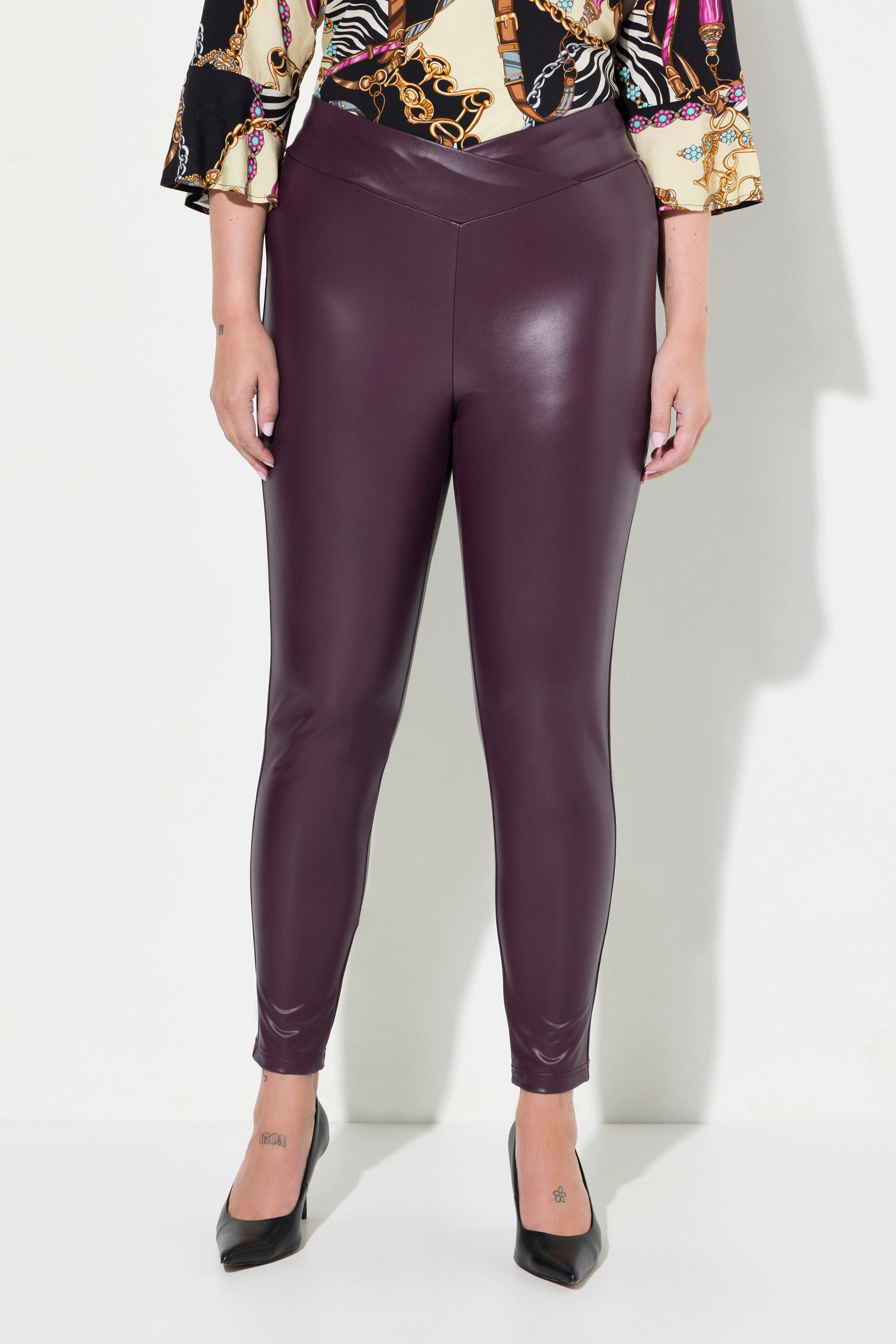 MIAMODA Leggings Leggings Skinny Fit Lederoptik günstig online kaufen