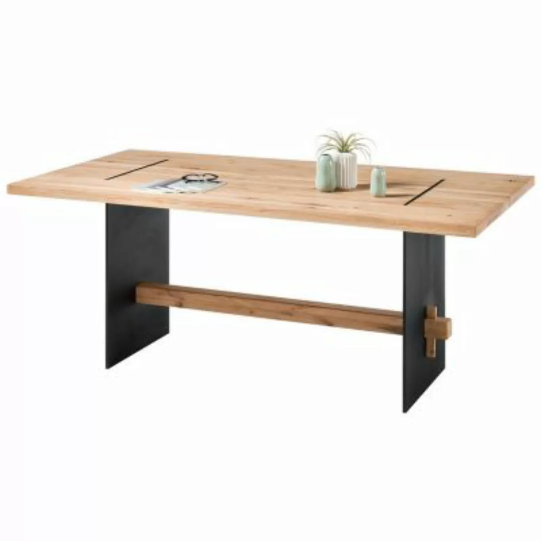 Lomadox Esstisch Eiche massiv Tischplatte DEN HAAG-119,  skandinavischer Lo günstig online kaufen