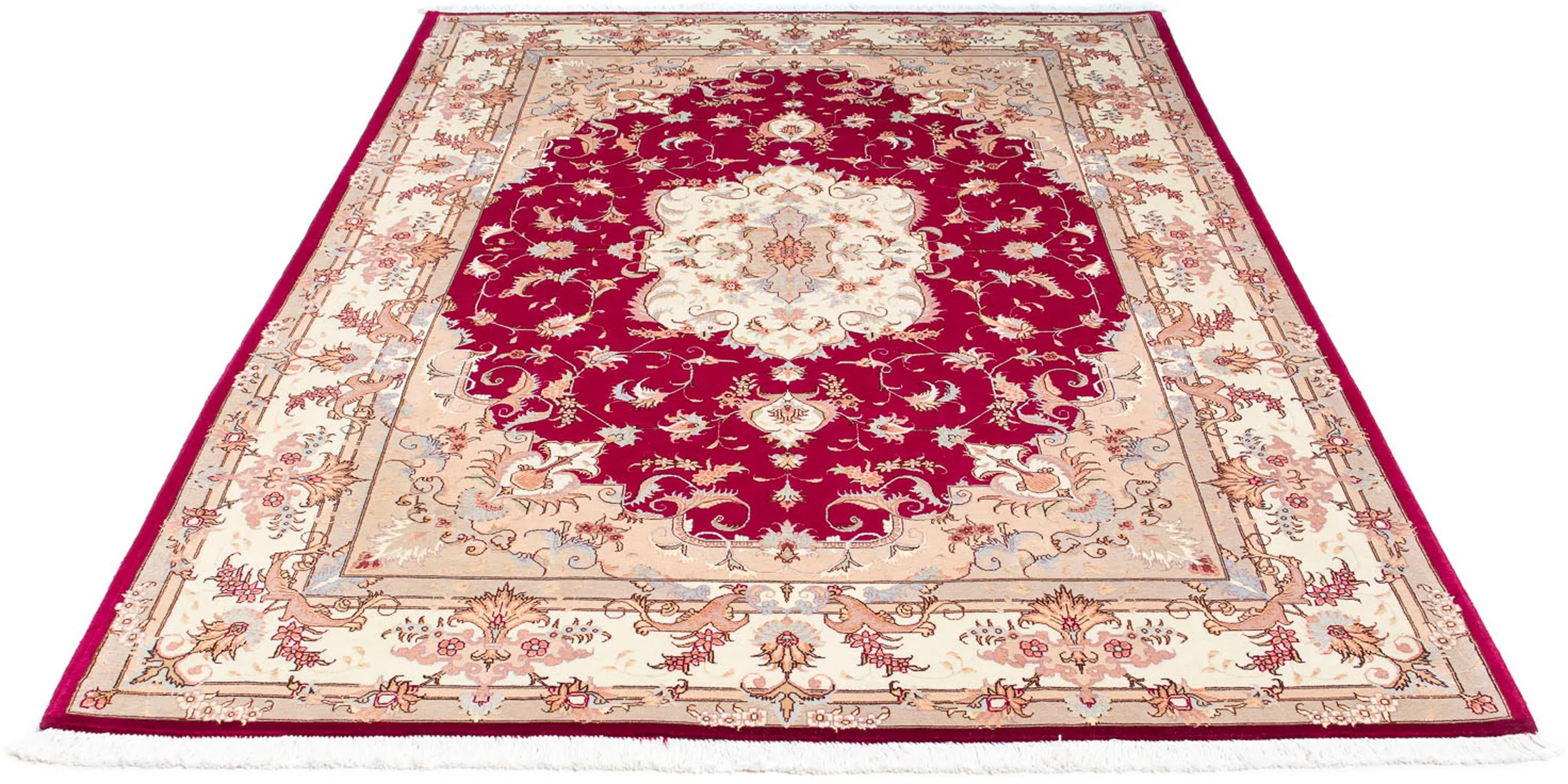 morgenland Orientteppich »Perser - Täbriz - Royal - 235 x 164 cm - rot«, re günstig online kaufen