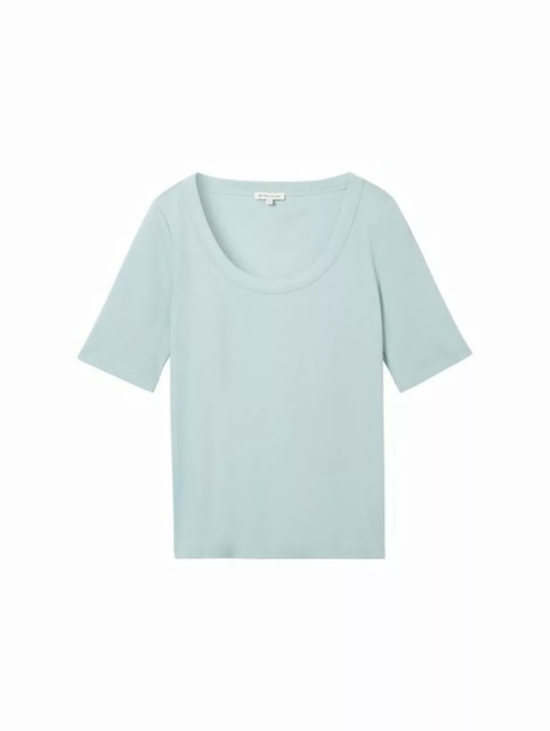 TOM TAILOR T-Shirt T-Shirt mit Rib günstig online kaufen