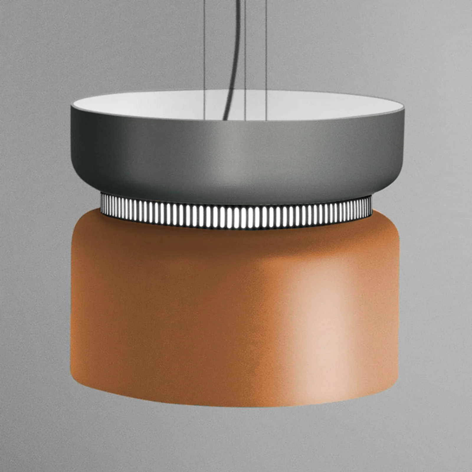 LED-Pendellampe Aspen S grau-mango 40 cm günstig online kaufen