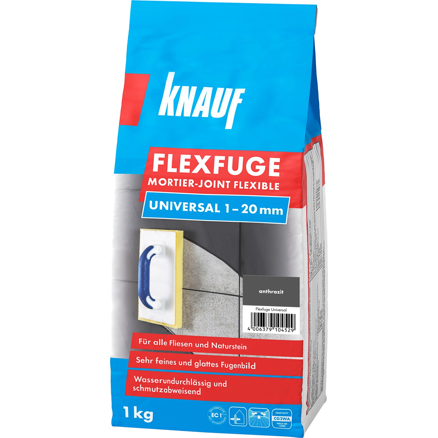 Knauf Flexfuge Universal Anthrazit 1 kg günstig online kaufen