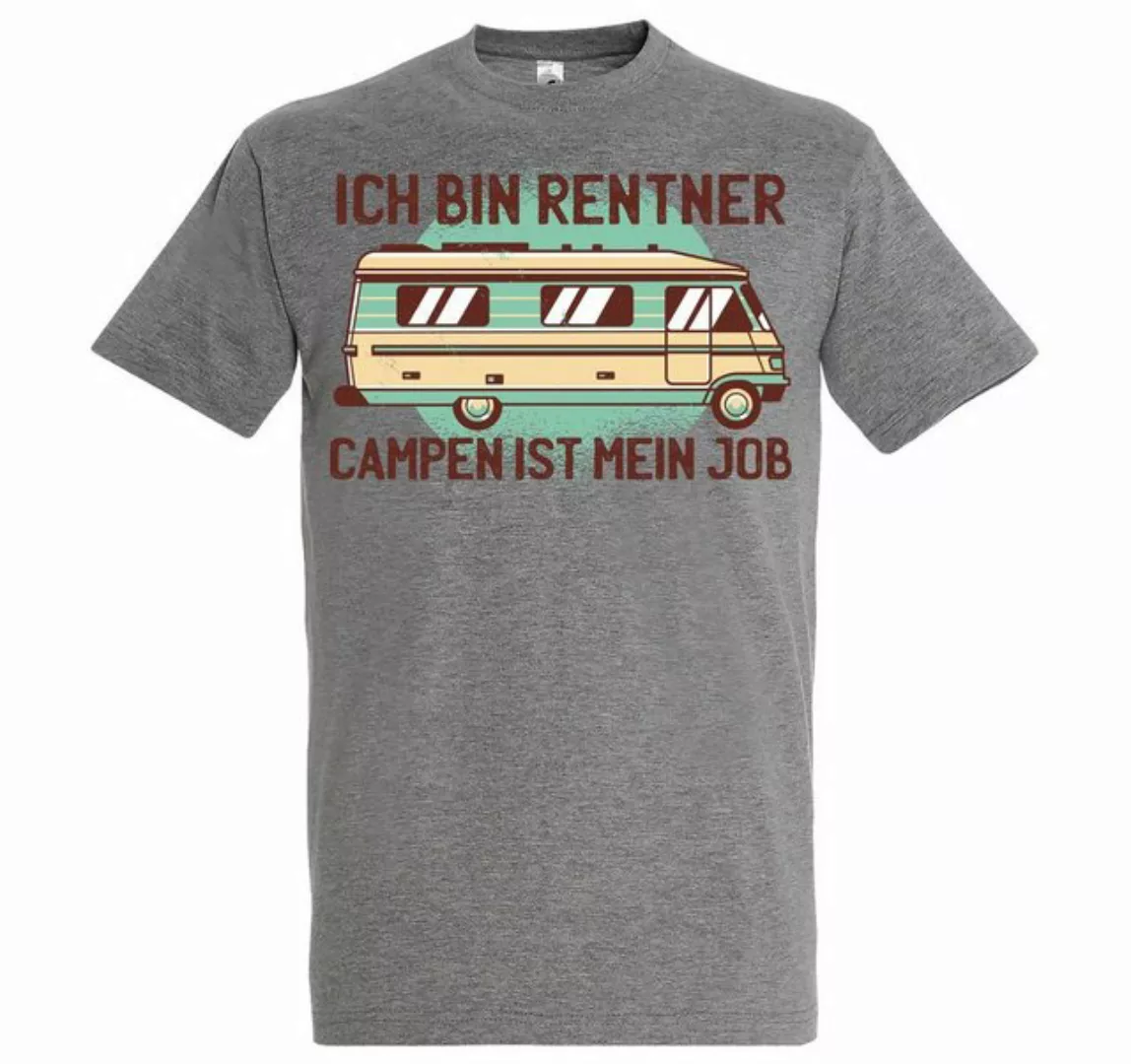 Youth Designz T-Shirt Ich bin Rentner Campen ist mein Job Herren T-Shirt mi günstig online kaufen