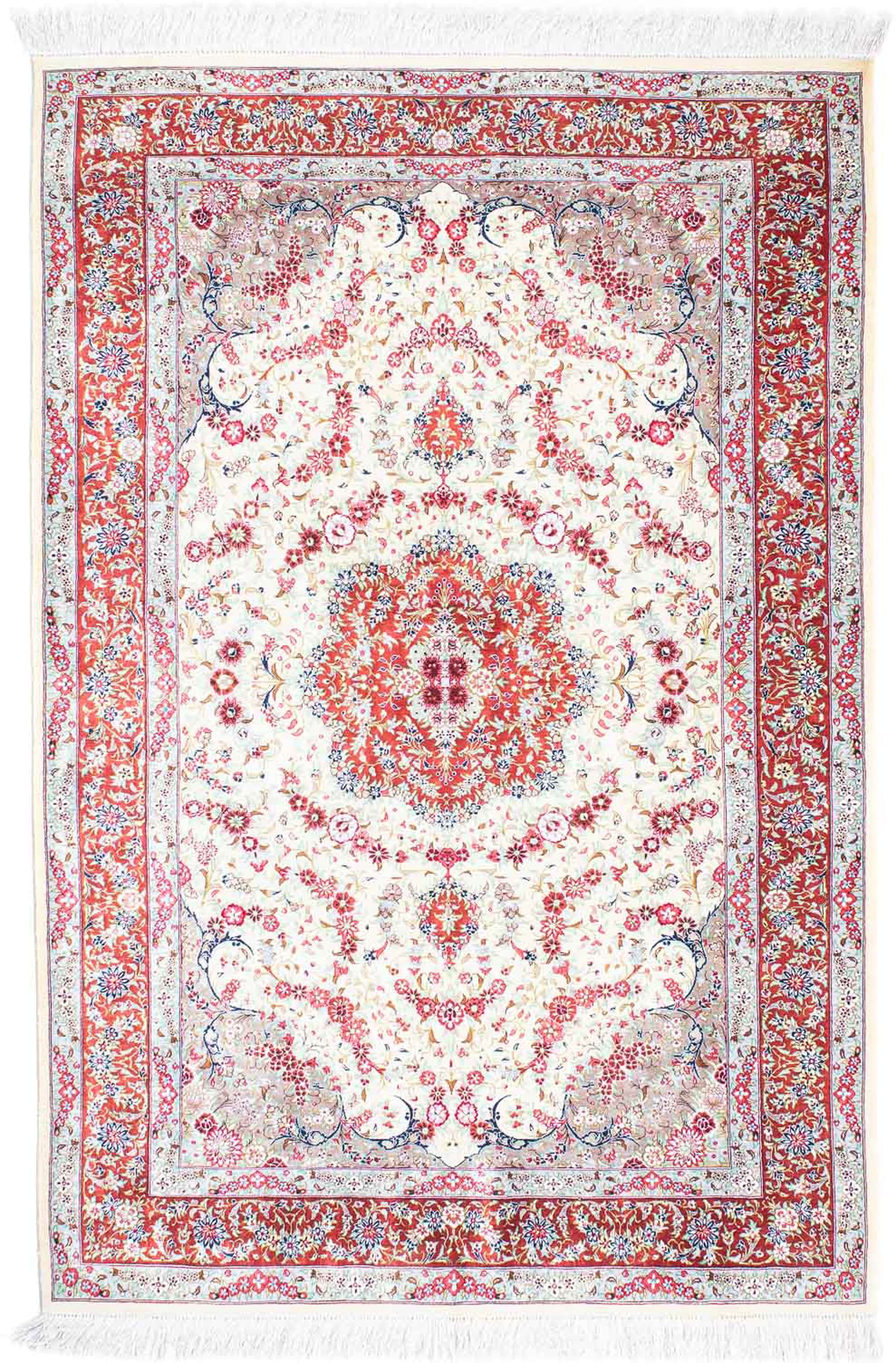 morgenland Orientteppich »Perser - Ghom - 155 x 102 cm - beige«, rechteckig günstig online kaufen