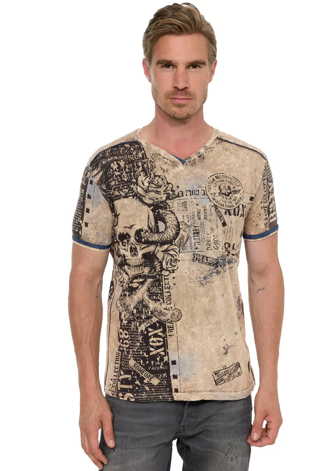 Rusty Neal T-Shirt "Rusty Neal T-Shirt", mit coolem Allover-Print günstig online kaufen