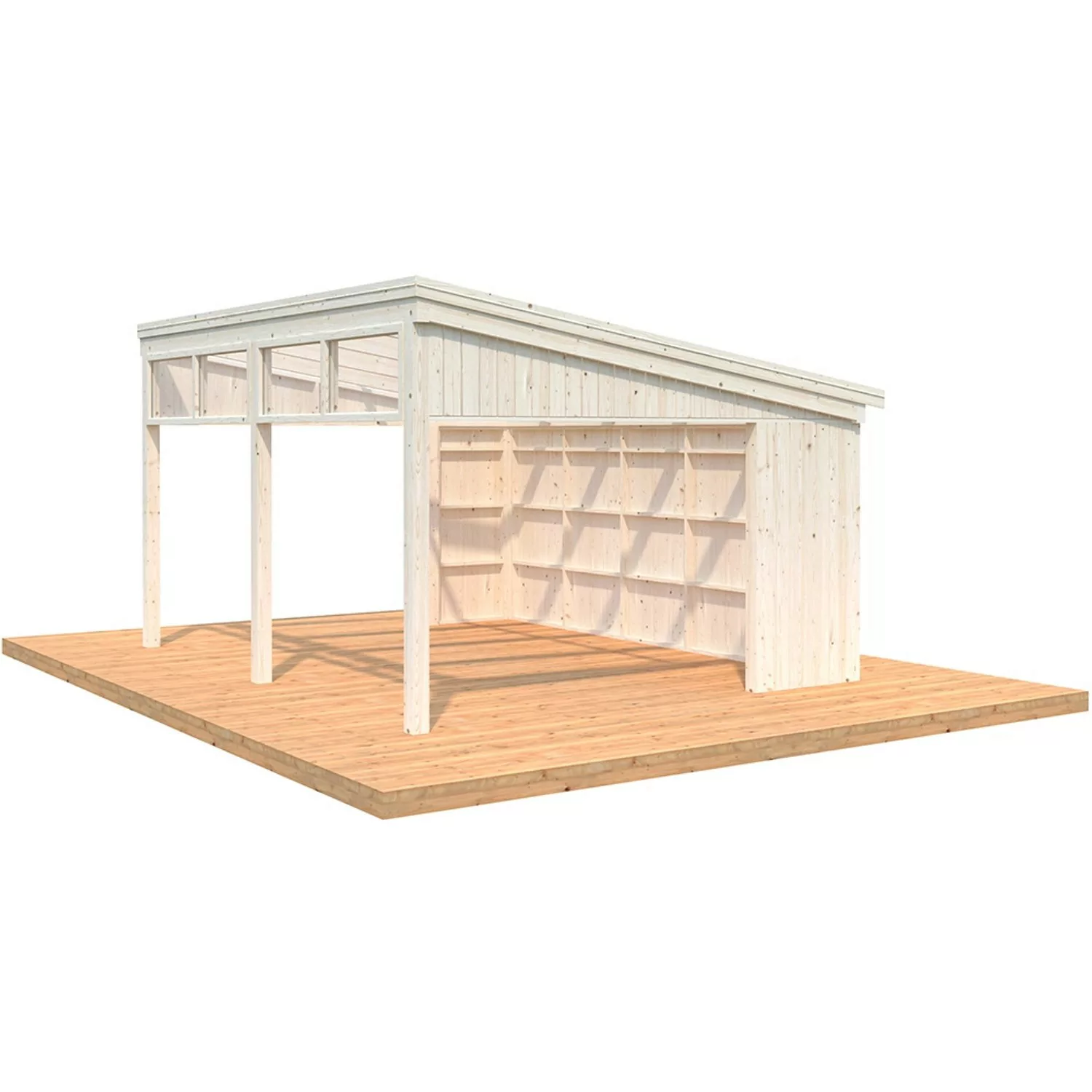 Palmako Pavillon Nova 13,0 m² Kit Natur Unbehandelt 502 cm x 396 cm günstig online kaufen