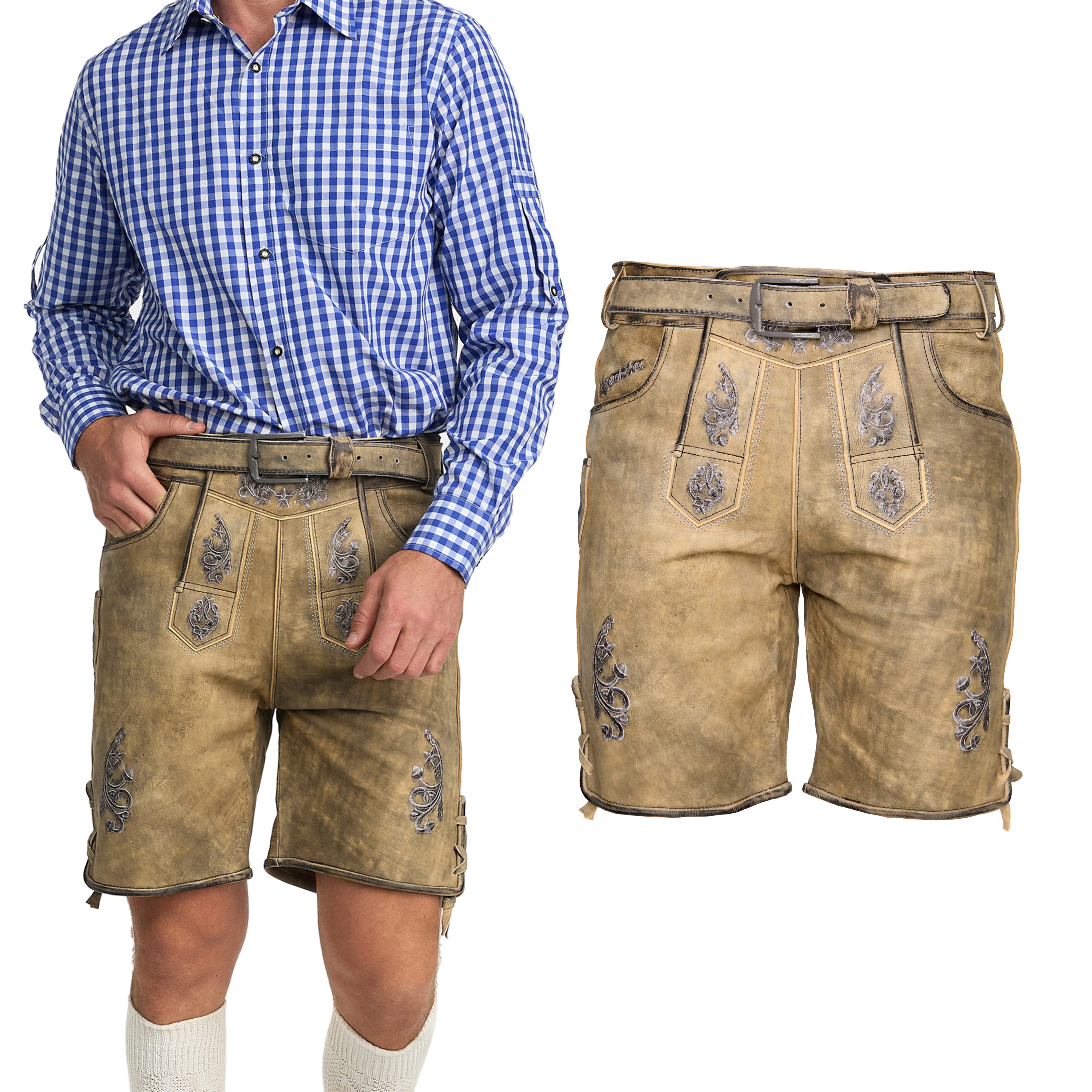 Steigenhöfer Manufaktur Trachtenlederhose ANTIK traditionelles bayrisches günstig online kaufen