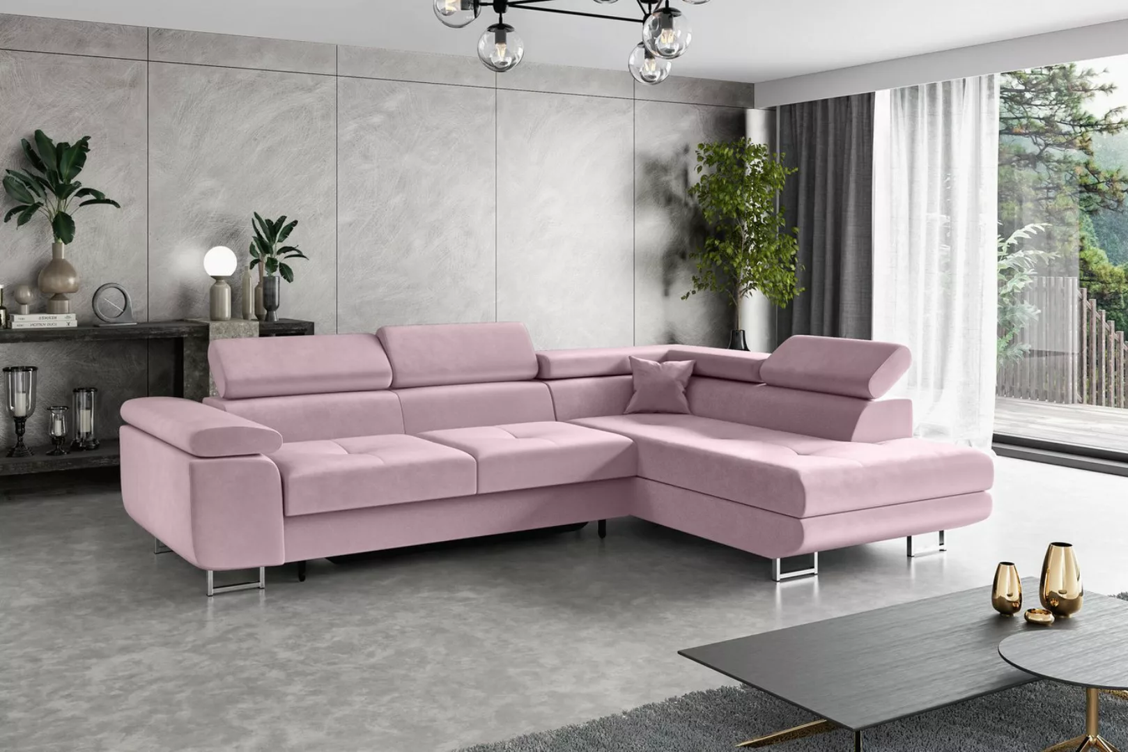 ALTDECOR Ecksofa GUSA, Couch mit Schlaffunktion, Wohnzimmer - Ecksofa günstig online kaufen