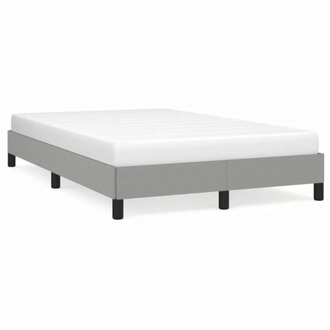 furnicato Bett Bettgestell Hellgrau 120x200 cm Stoff günstig online kaufen