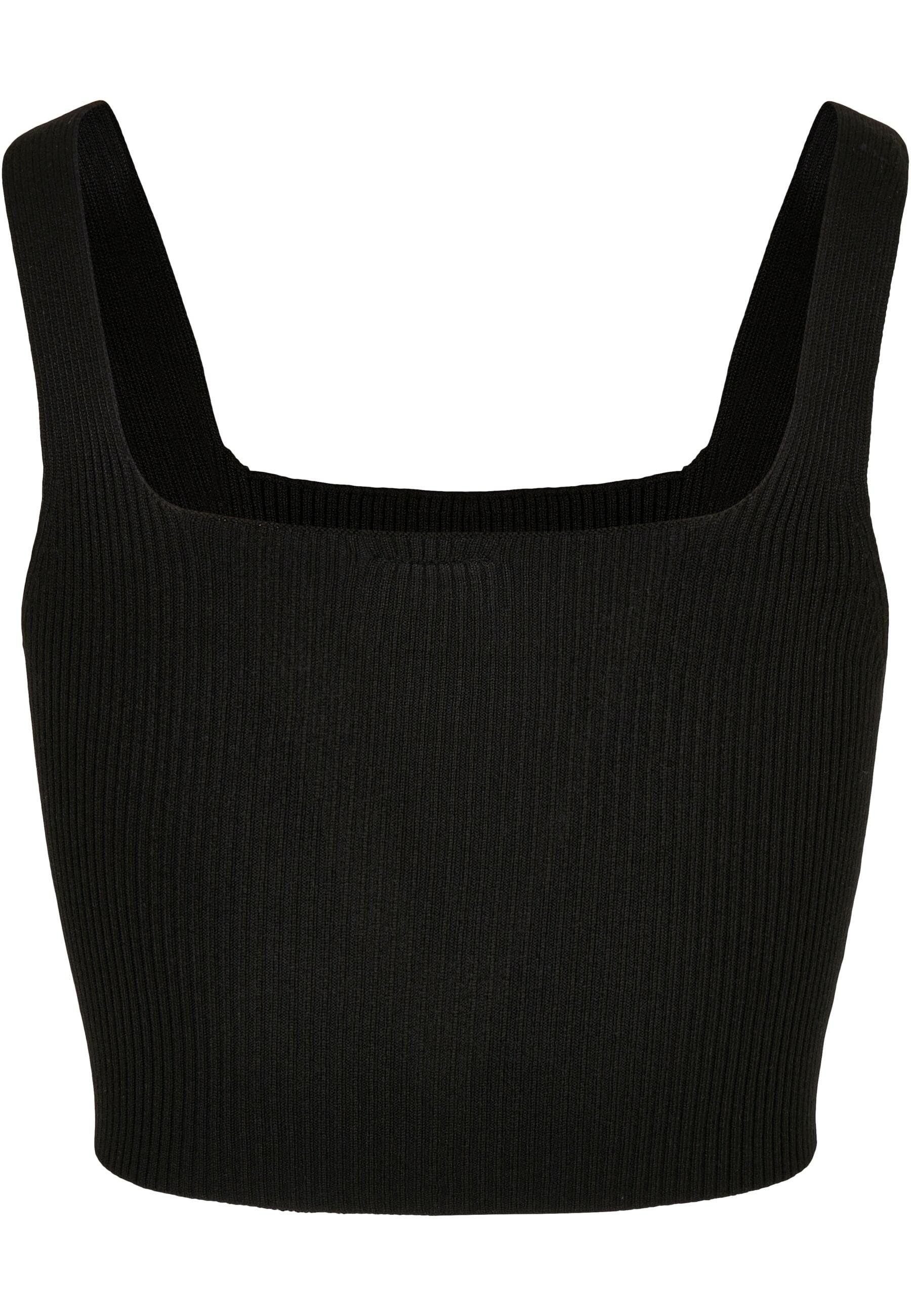 URBAN CLASSICS Muskelshirt "Urban Classics Damen Ladies Cropped Knit Top", günstig online kaufen