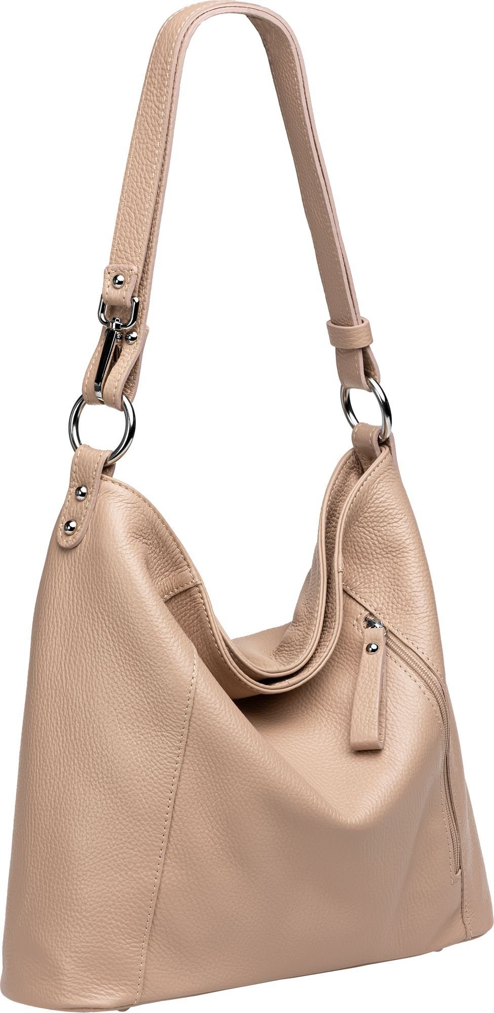Caspar Schultertasche 2-in-1 Leder Umhängetasche Damen günstig online kaufen