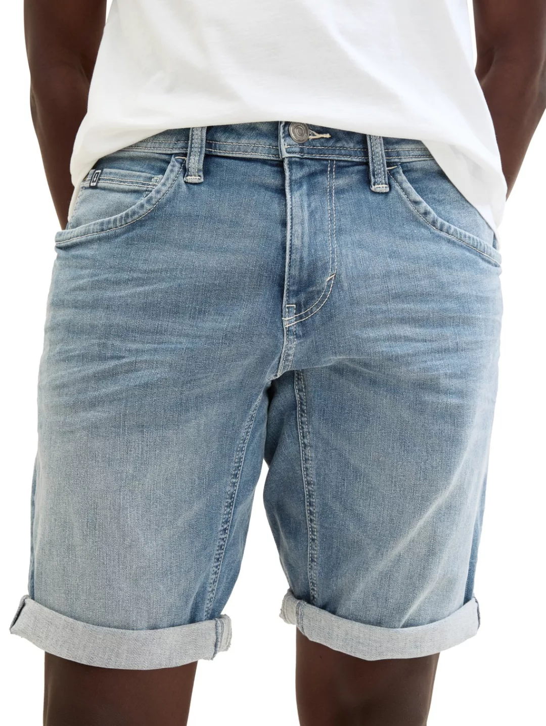 TOM TAILOR Jeansbermudas JOSH mit Markenlabel günstig online kaufen