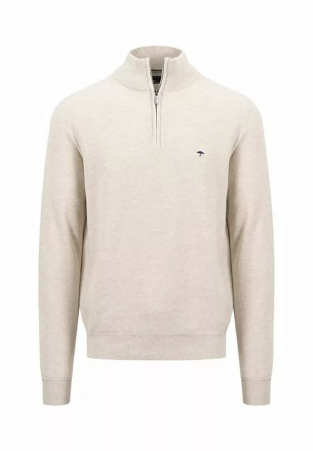 FYNCH-HATTON Strickpullover Herren Pullover mit Troyer-Kragen (1-tlg) günstig online kaufen