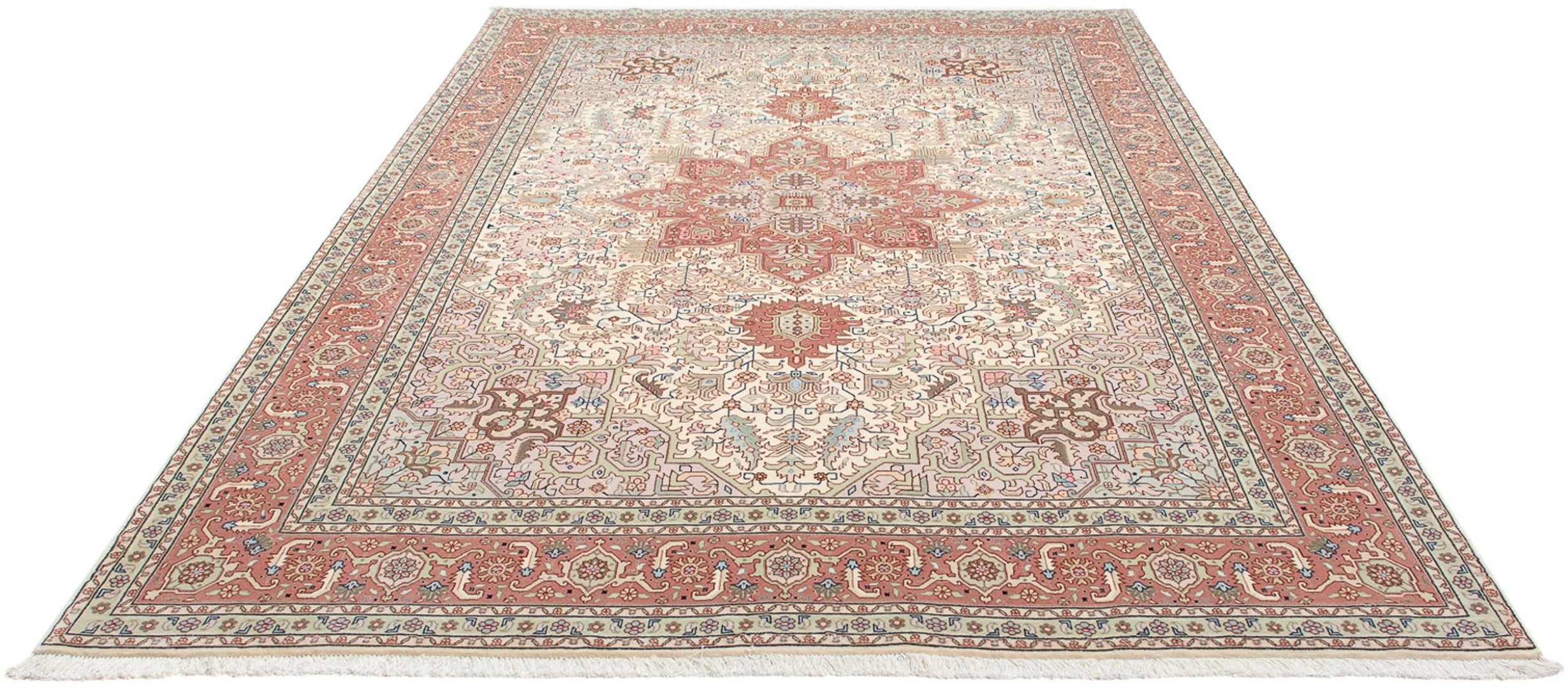 morgenland Orientteppich »Perser - Täbriz - Royal - 303 x 207 cm - beige«, günstig online kaufen