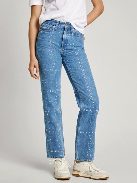 Pepe Jeans 7/8-Jeans (1-tlg) Ziersteine günstig online kaufen