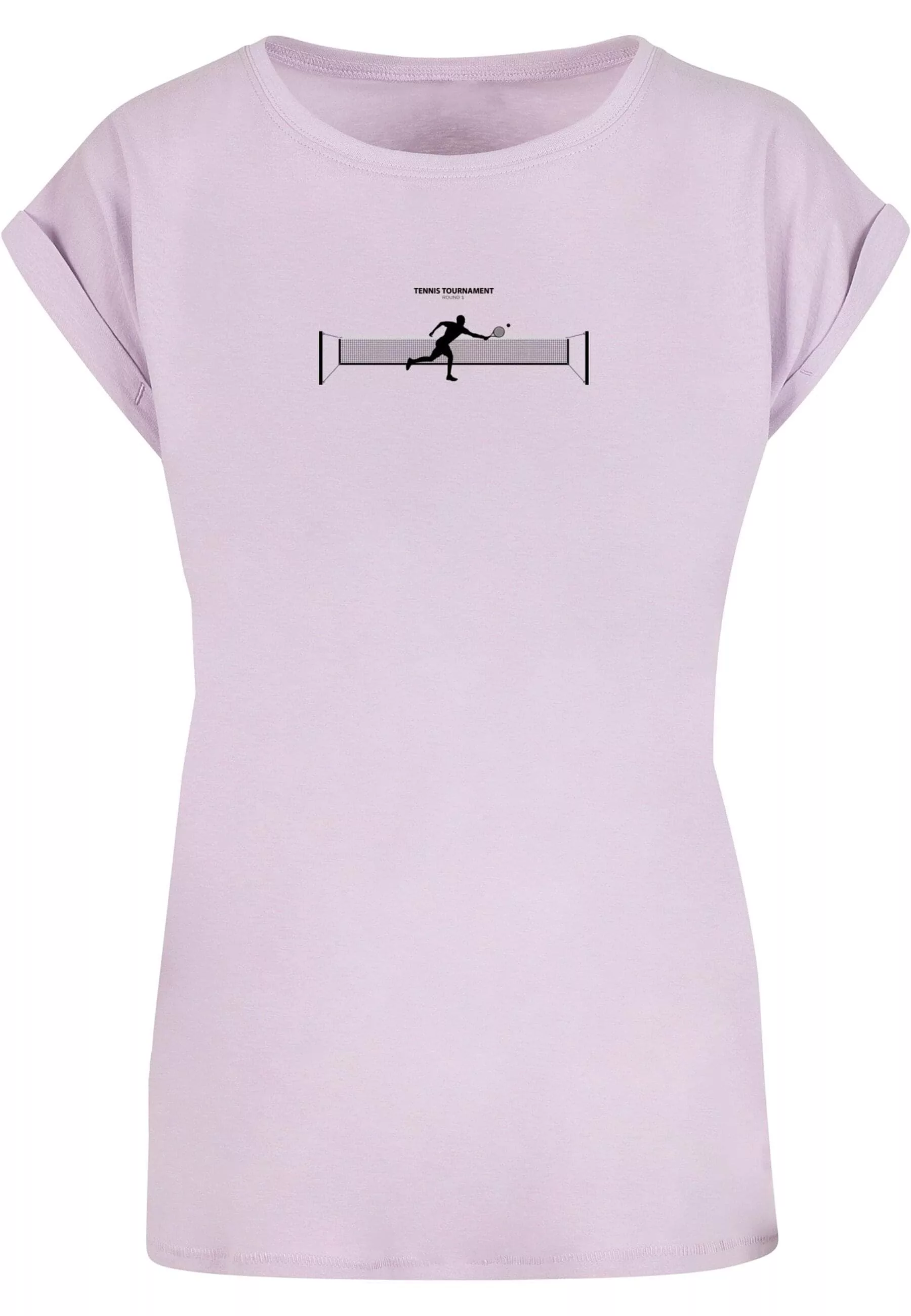 Merchcode T-Shirt "Merchcode Damen Ladies Tennis Round 1 Extended Shoulder günstig online kaufen