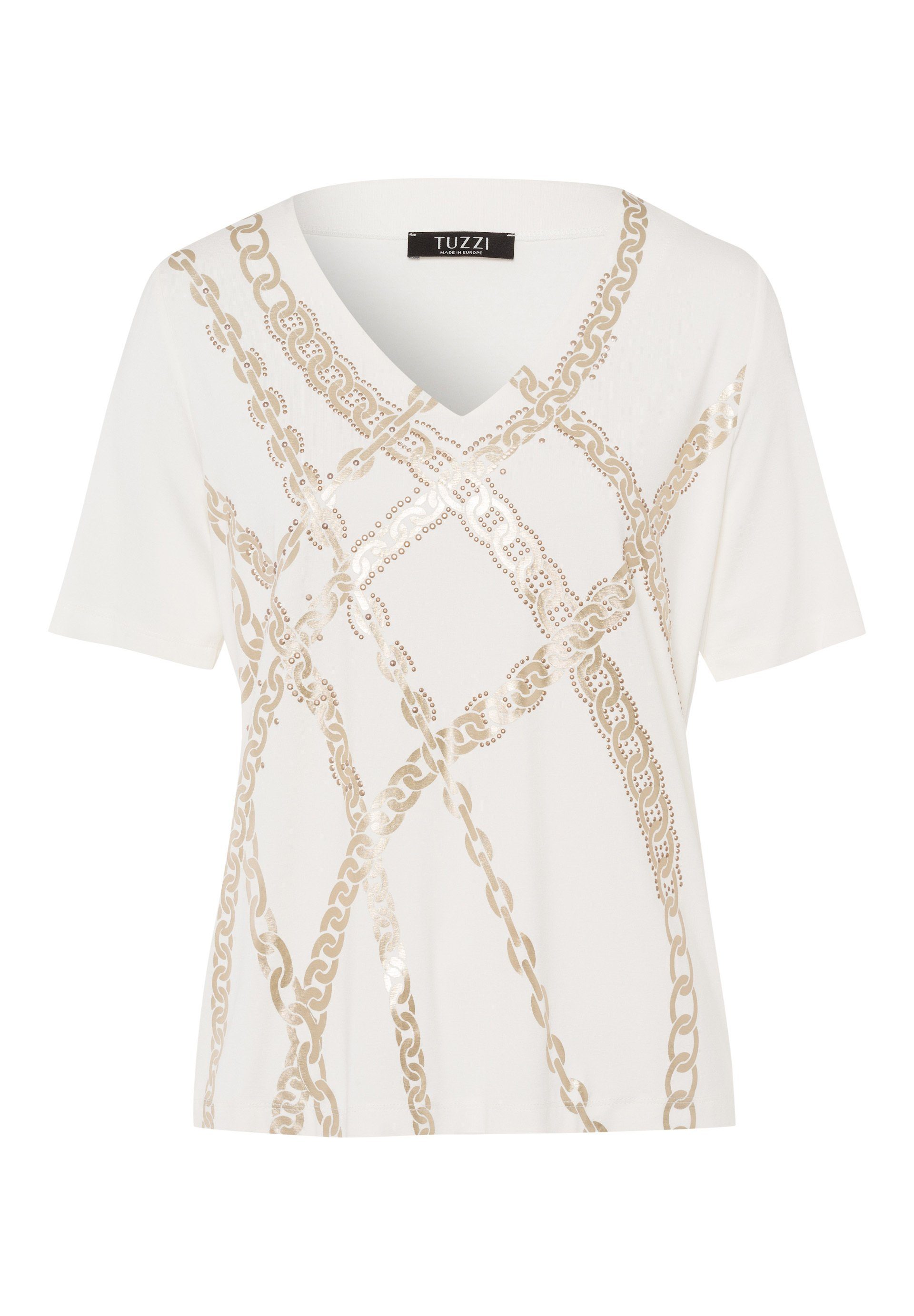TUZZI Kurzarmshirt mit Gliederketten-Motiven günstig online kaufen