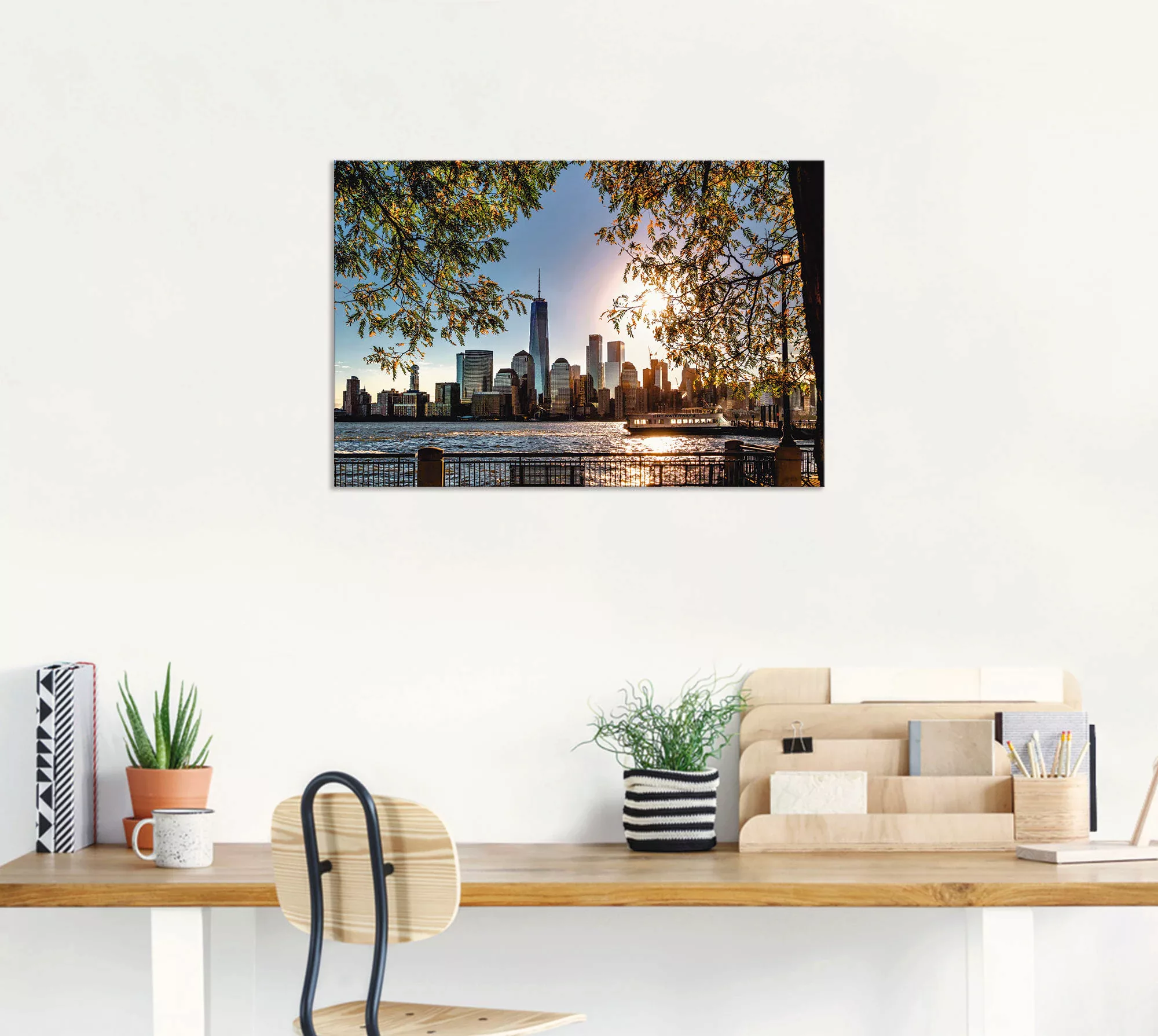 Artland Wandbild »Sonnenaufgang über New York«, Amerika, (1 St.), als Alubi günstig online kaufen