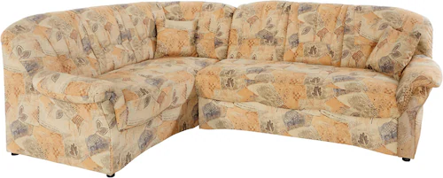DOMO collection Ecksofa »Bahia, zeitlos und elegant, bequeme Armlehnen, L-F günstig online kaufen
