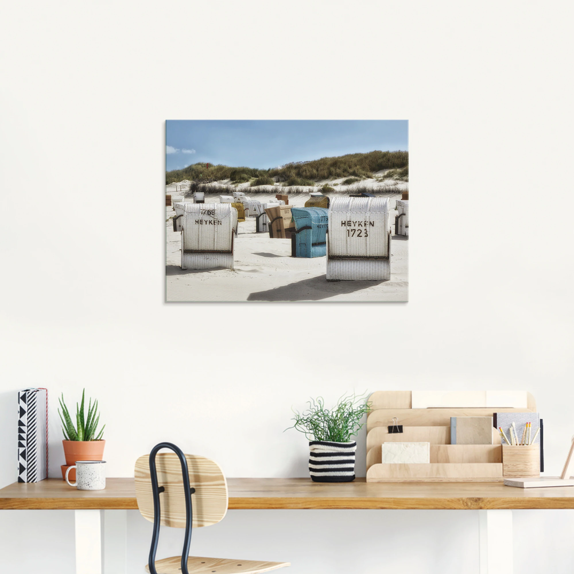 Artland Glasbild "Ein Tag am Meer", Strand, (1 St.), in verschiedenen Größe günstig online kaufen