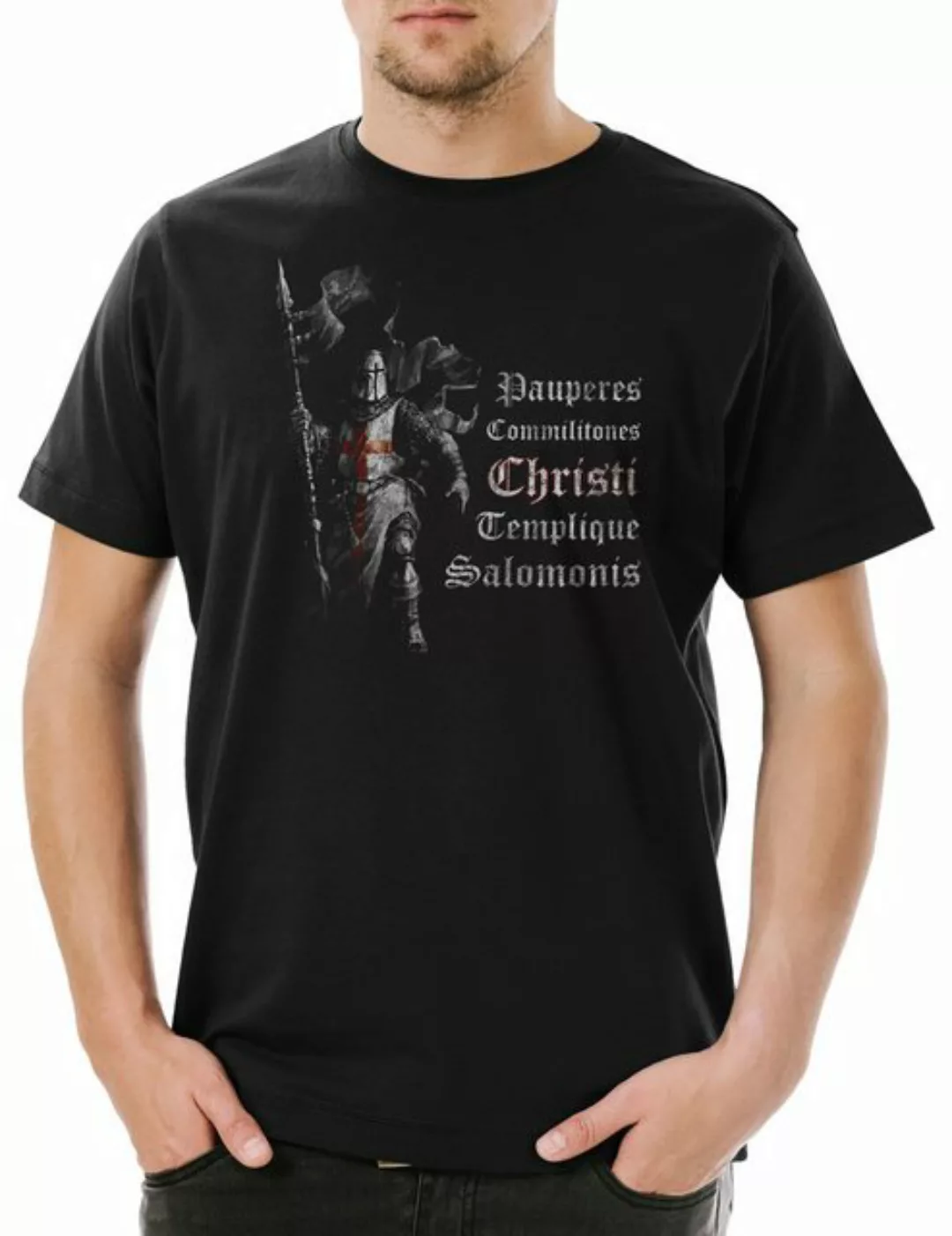 Urban Backwoods Print-Shirt Templar I Herren T-Shirt Cross Templerkreuz Kni günstig online kaufen