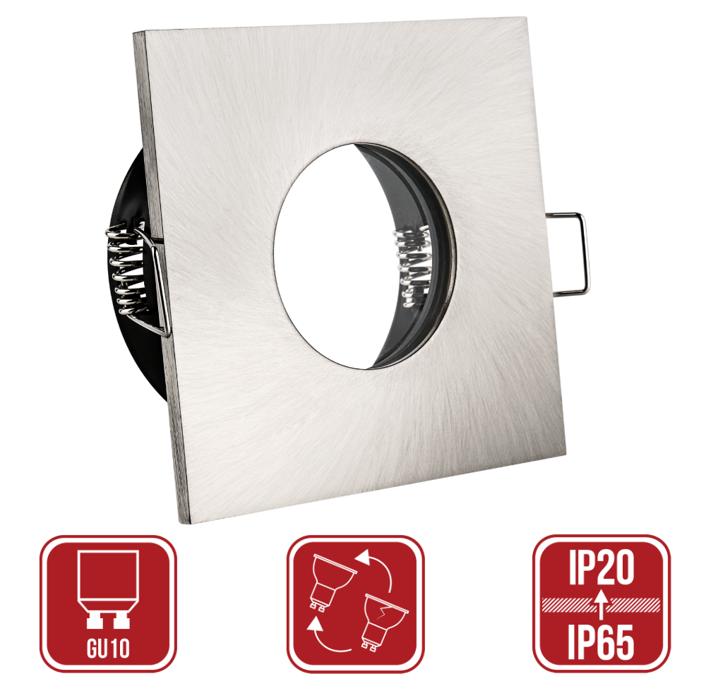 LED Einbauleuchte Lilly IP65 Edelstahl GU10 230Volt günstig online kaufen