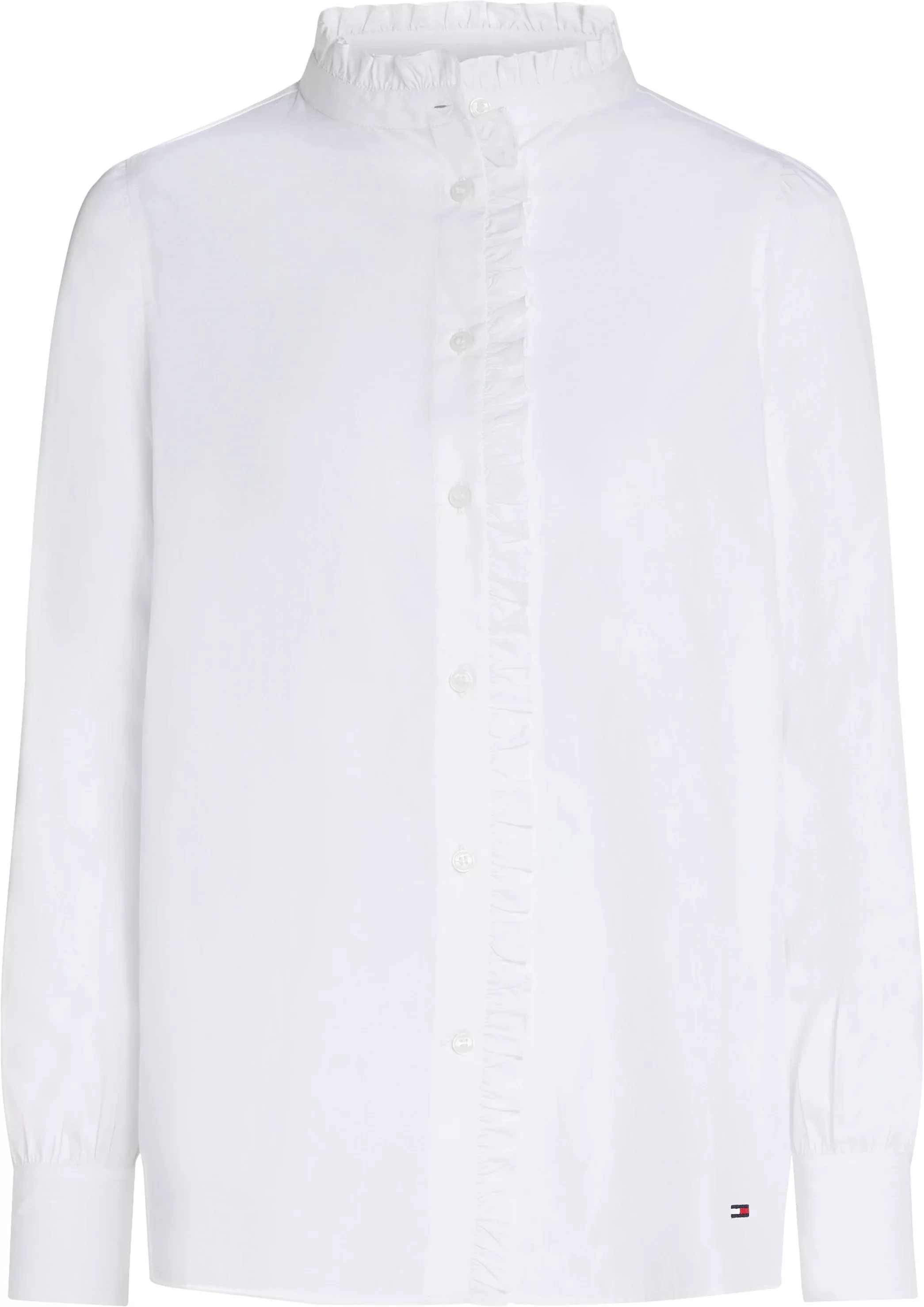 Tommy Hilfiger Shirtbluse COTTON FRILL RELAXED SHIRT mit Rüschen günstig online kaufen