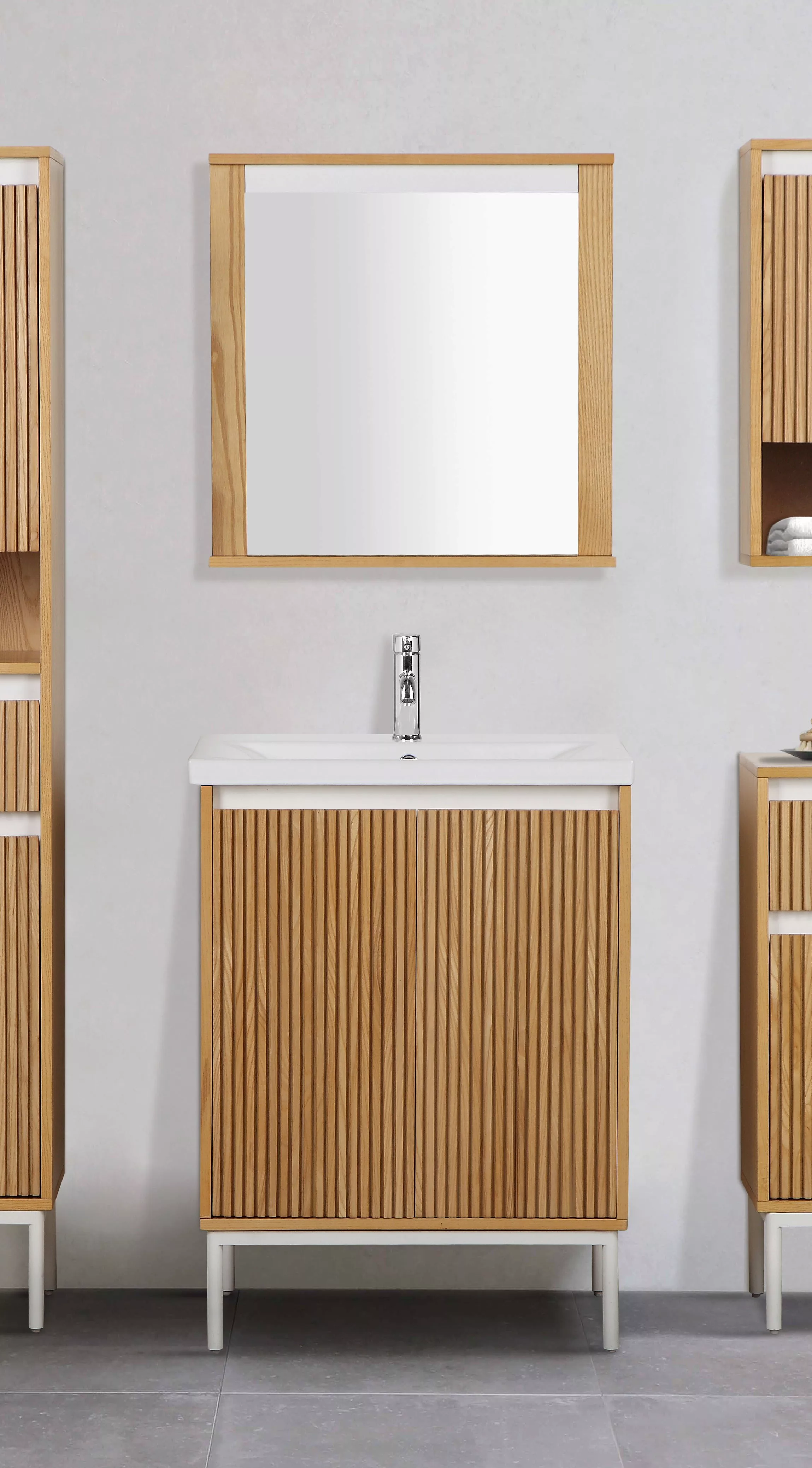 andas Badspiegel "Falun", Badspiegel mit Ablage, Breite 55 cm günstig online kaufen