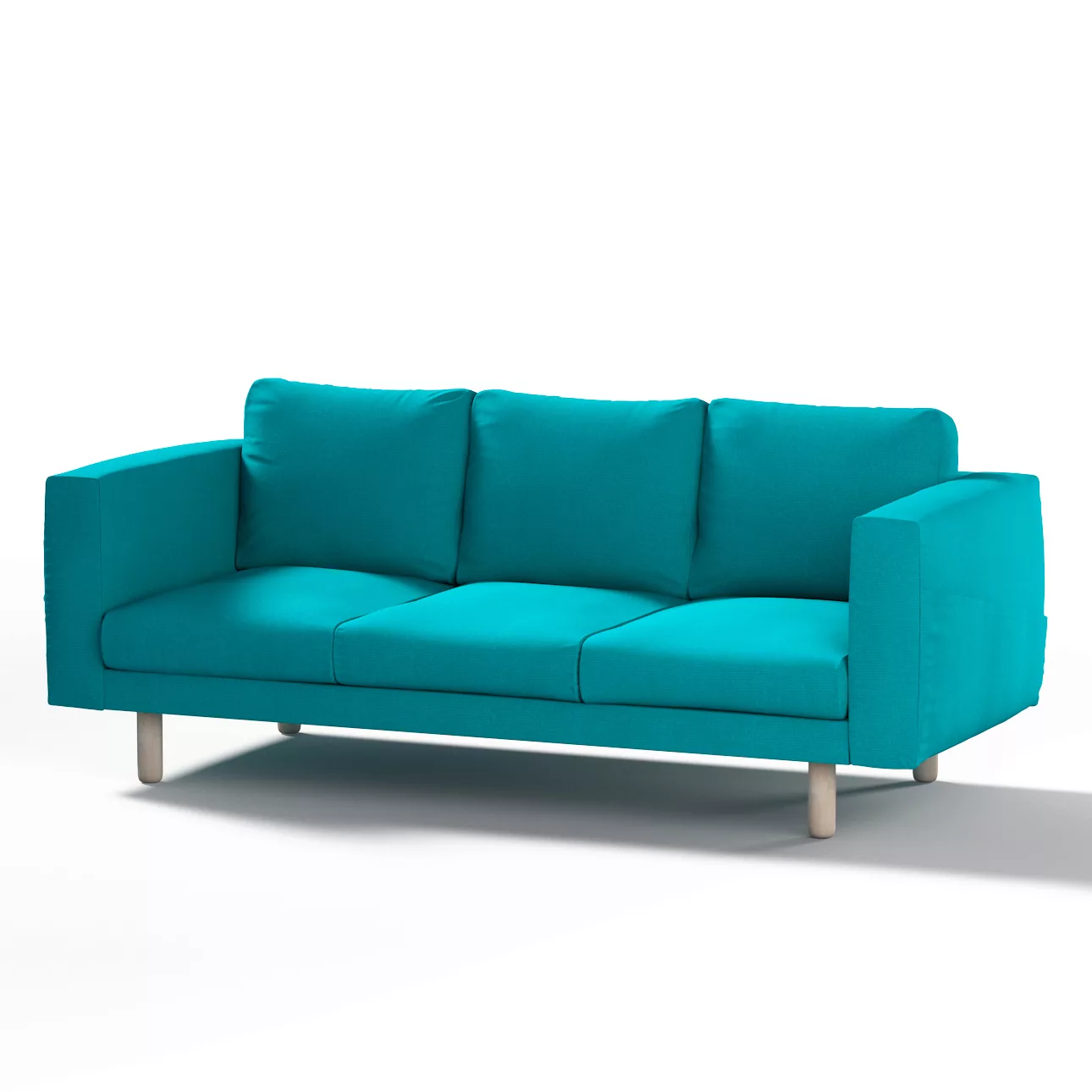 Bezug für Norsborg 3-Sitzer Sofa, türkis, Norsborg 3-Sitzer Sofabezug, Etna günstig online kaufen