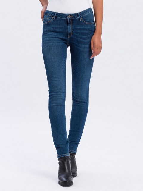 Cross Jeans Damen Jeans Alan - Skinny Fit - Blau - Deep Blue Used günstig online kaufen