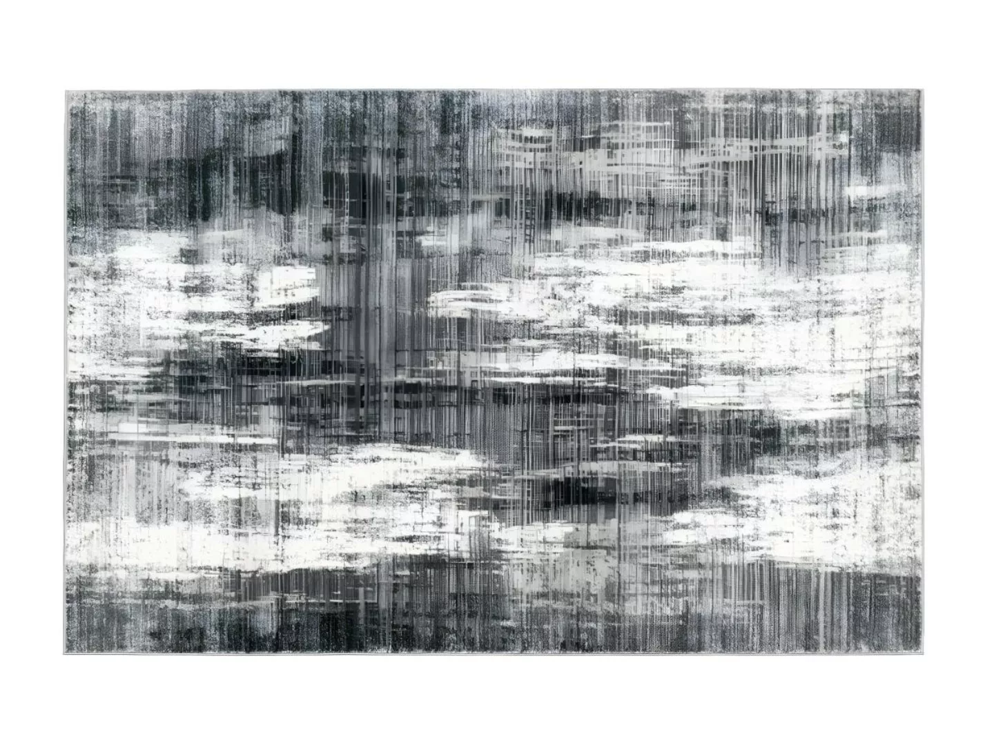 Teppich im Used-Look - 160 x 230 cm - Polypropylen - Grau - BLURRY günstig online kaufen