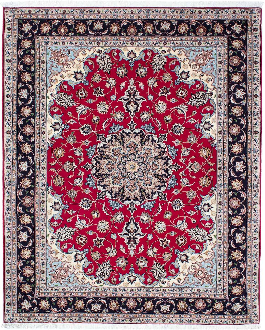morgenland Orientteppich »Perser - Täbriz - Royal - 200 x 153 cm - dunkelro günstig online kaufen
